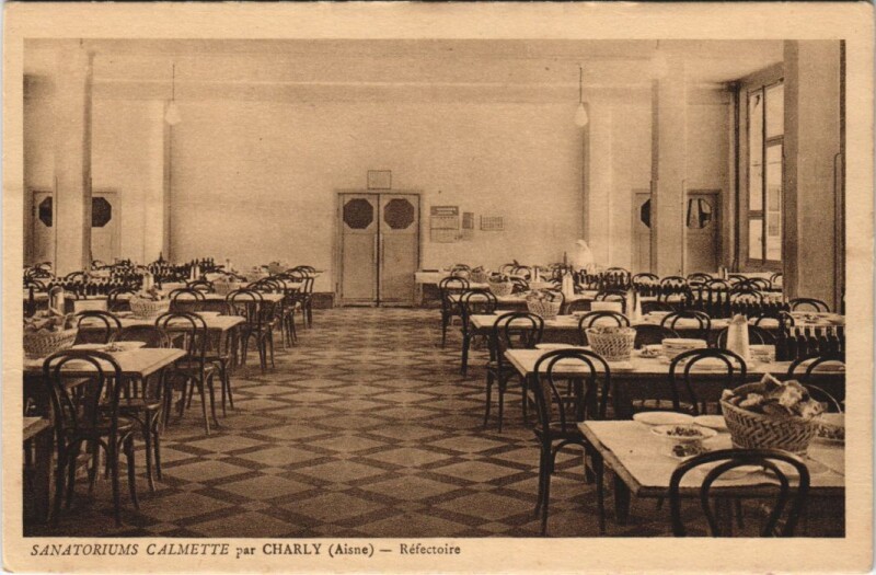 Carte postale ancienne Charly Refectoire à Harly