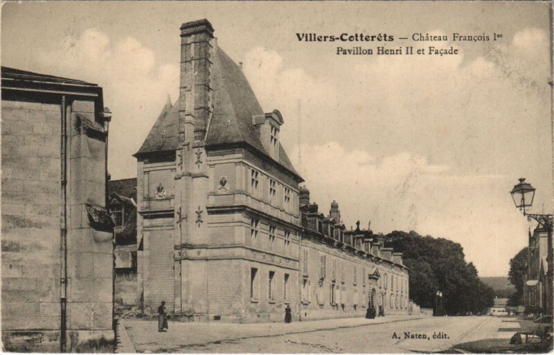 Carte postale ancienne Villers-Cotterets Chateau francois