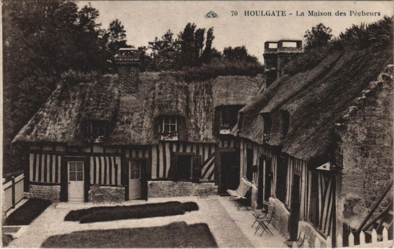 Carte postale ancienne Houlgate La Maison des Pecheurs à Houlgate