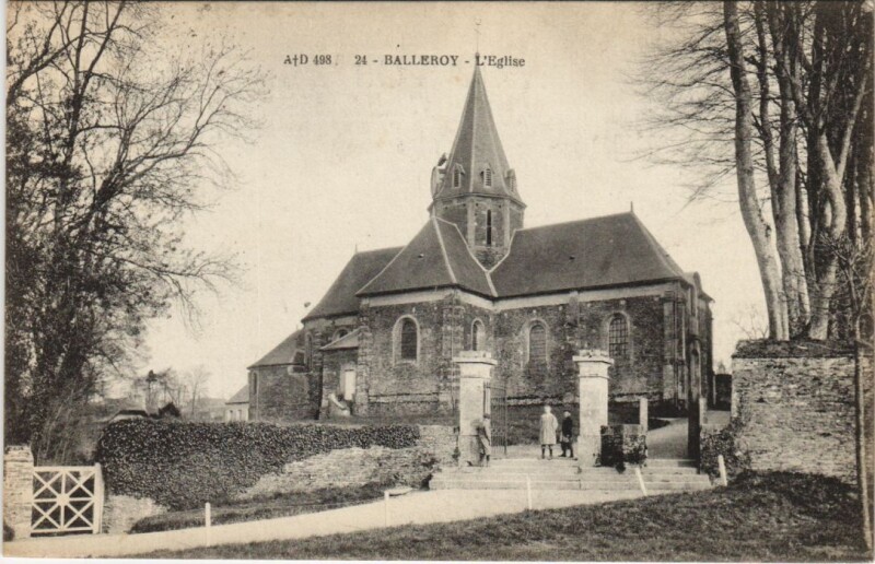 Carte postale ancienne Balleroy L'Eglise