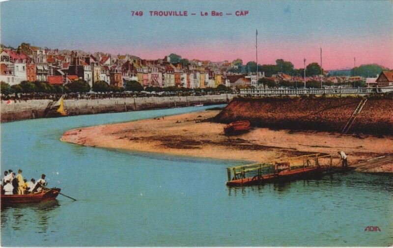 Carte postale ancienne Trouville Le Bac - Cap