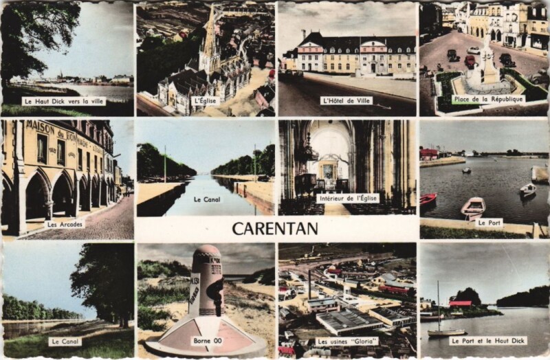 Carte postale ancienne Carentan Scenes