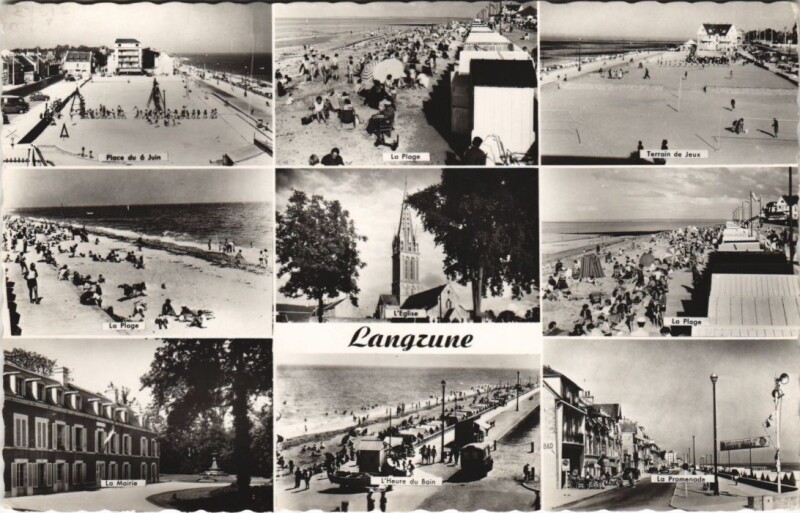 Carte postale ancienne Langrune-sur-Mer Scenes à Langrune-sur-Mer