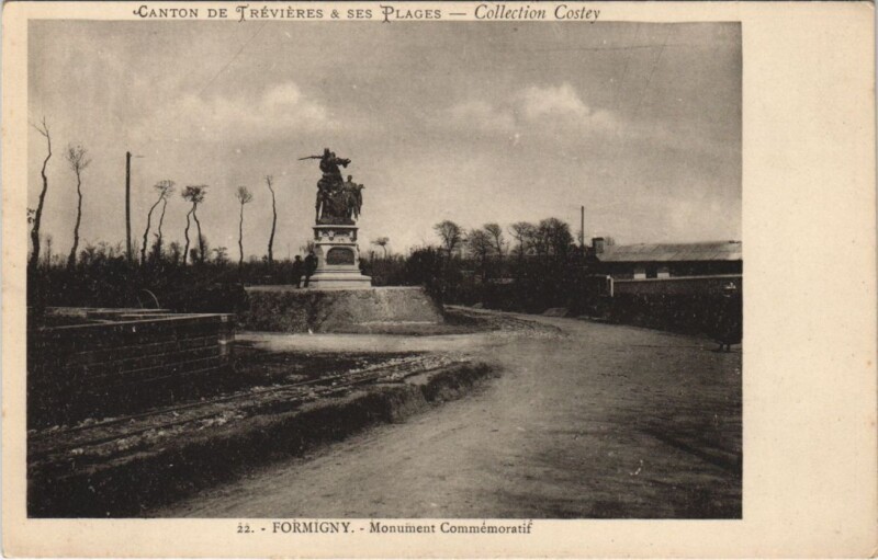 Carte postale ancienne Formigny Monument Commemoratif