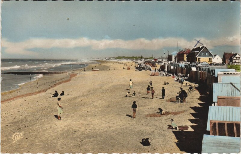 Carte postale ancienne Courseulles-sur-Mer La Plage à Courseulles-sur-Mer