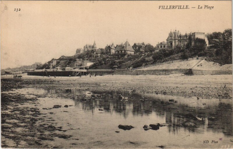 Carte postale ancienne Villerville La Plage à Villerville