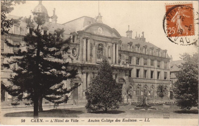 Carte postale ancienne Caen L'Hotel de Ville