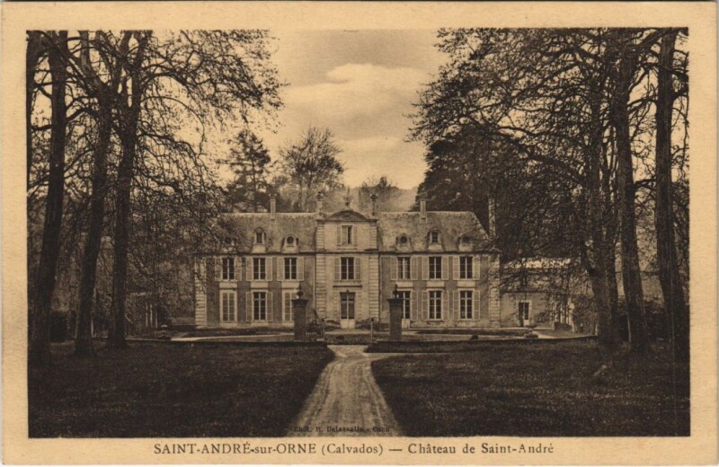 Carte postale ancienne Saint-Andre-sur-Orne Chateau de Saint-Andre
