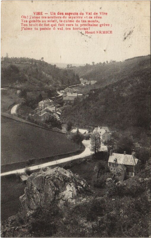 Carte postale ancienne Vire Un des Aspects du Val de Vire