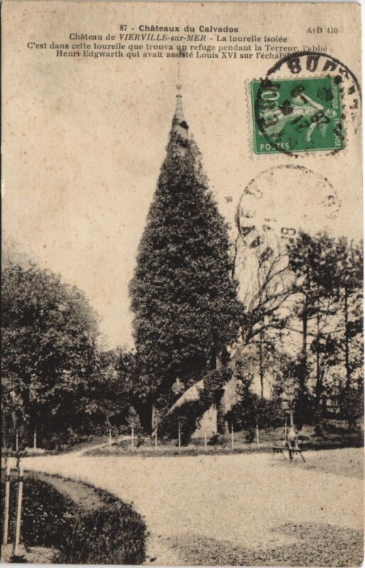 Carte postale ancienne Vierville-sur-Mer Chateau à Vierville-sur-Mer