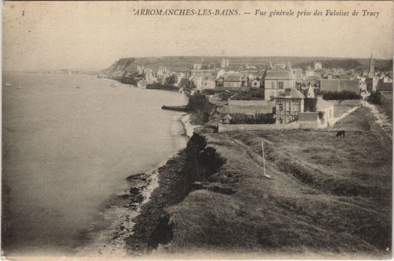 Carte postale ancienne Arromanches-les-Bains Vue Generale à Arromanches-les-Bains