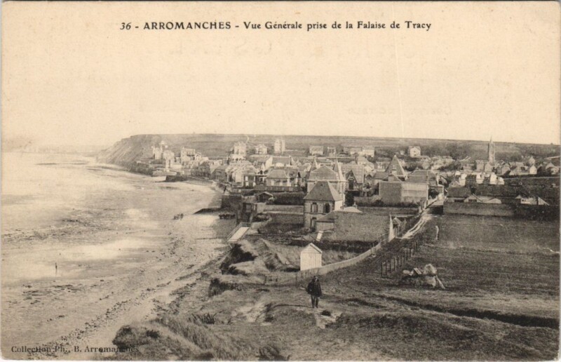 Carte postale ancienne Arromanches-les-Bains Vue Generale à Arromanches-les-Bains