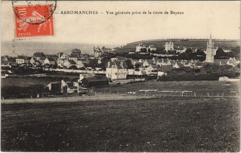 Carte postale ancienne Arromanches-les-Bains Vue Generale à Arromanches-les-Bains