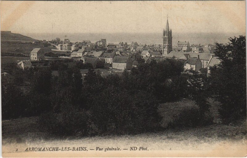 Carte postale ancienne Arromanches-les-Bains Vue Generale à Arromanches-les-Bains