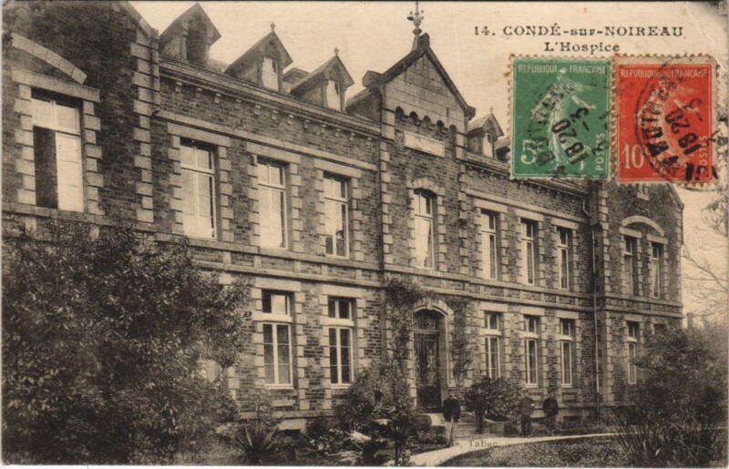 Carte postale ancienne Conde-sur-Noireau L'Hospice