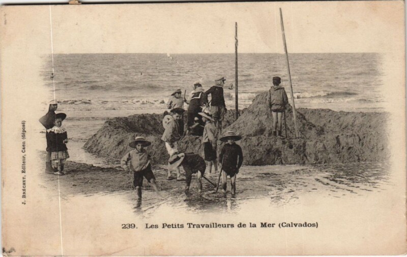 Carte postale ancienne Les Petits Travailleurs de la Mer