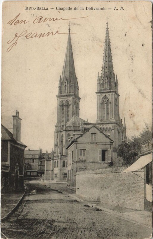 Carte postale ancienne Riva-Bella Chapelle de la Delivrande