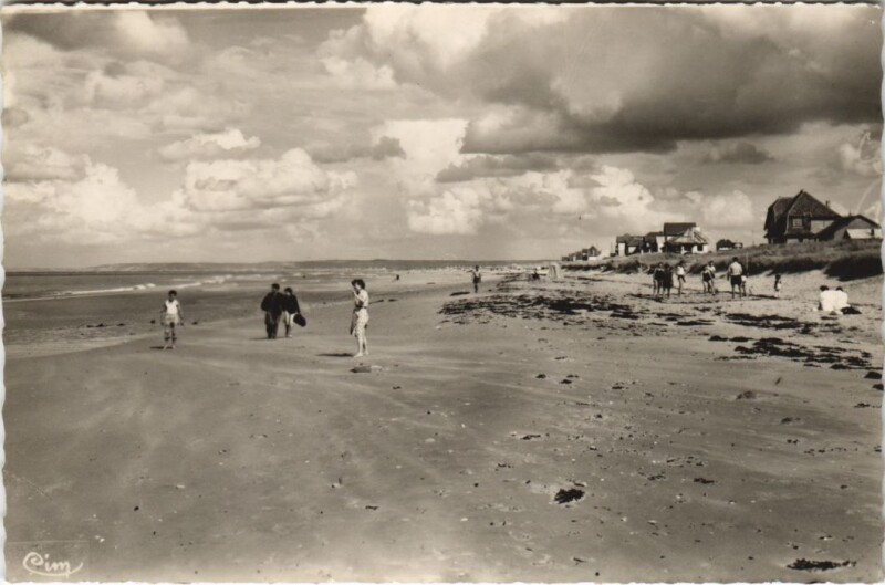 Carte postale ancienne Colleville-Montgomery La Plage à Colleville-Montgomery