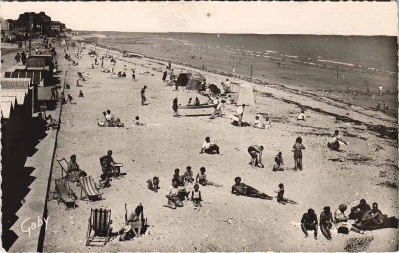 Carte postale ancienne Langrune-sur-Mer La Plage à Langrune-sur-Mer
