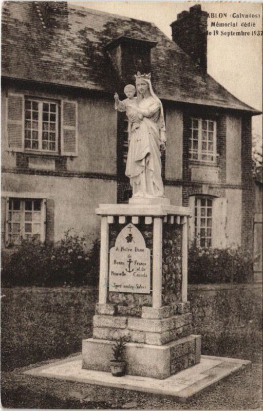 Carte postale ancienne Ablon Memorial à Ablon