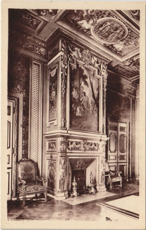 Carte postale ancienne Lisieux Ancien Palais Episcopal - La Cheminee à Lisieux