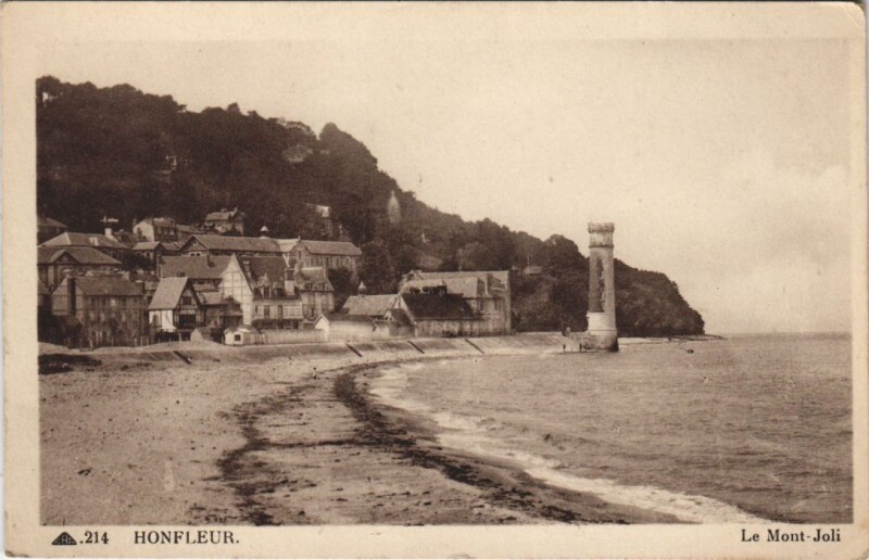 Carte postale ancienne Honfleur Le Mont-Joli à Honfleur