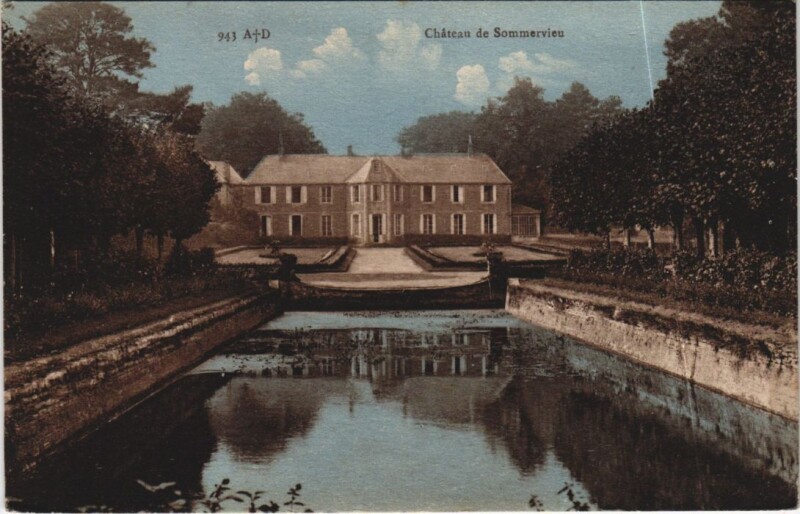 Carte postale ancienne Chateau de Sommervieu à Sommervieu