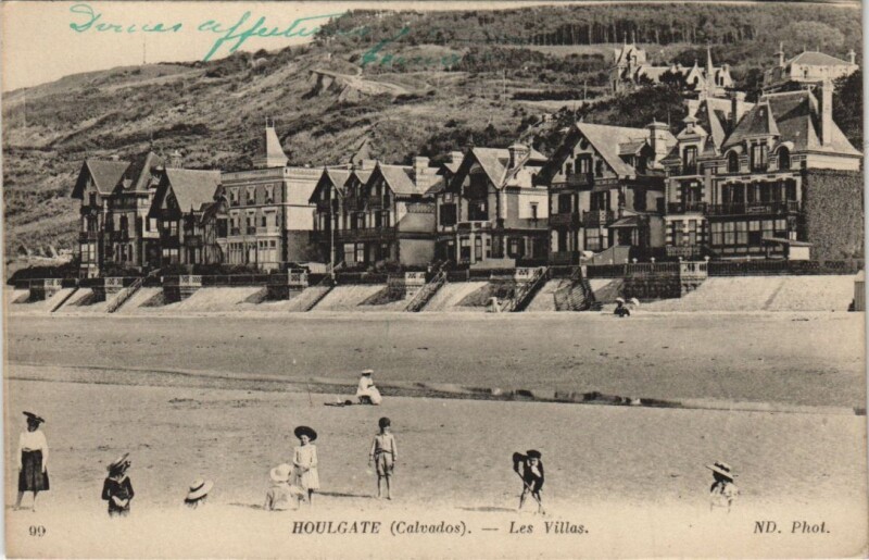 Carte postale ancienne Houlgate Les Villas à Houlgate