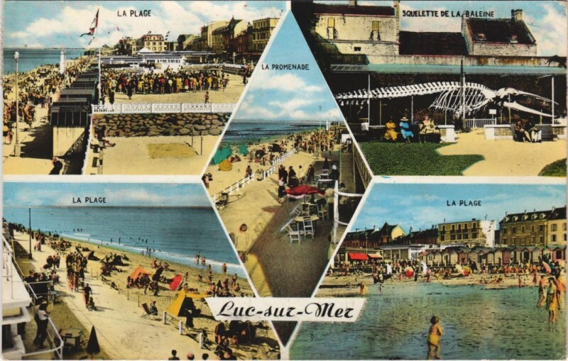 Carte postale ancienne Luc-sur-Mer Scenes à Luc-sur-Mer