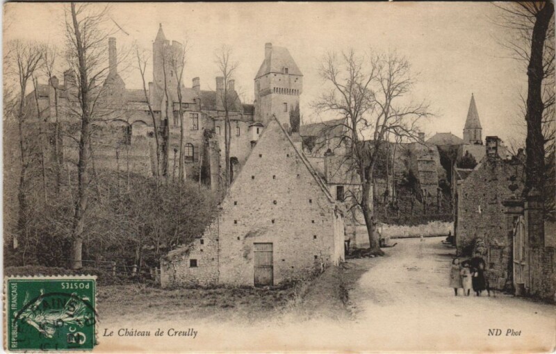 Carte postale ancienne Creully Le Chateau de Creully