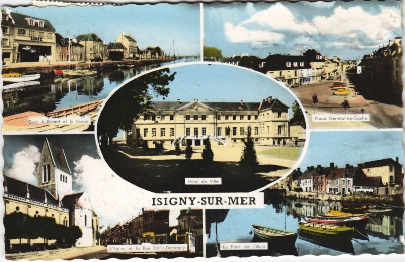 Carte postale ancienne Isigny-sur-Mer Scenes à Isigny-sur-Mer