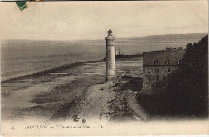 Carte postale ancienne Honfleur L'Estuaire de la Seine à Honfleur