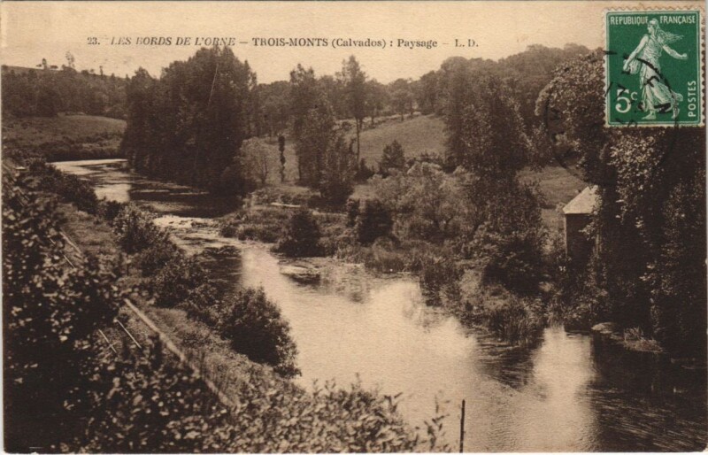 Carte postale ancienne Trios-Monts Paysage