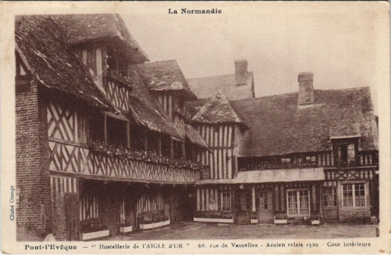 Carte postale ancienne Pont-l'Eveque Le Hostellerie de l'Aigle d'Or