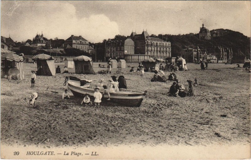 Carte postale ancienne Houlgate La Plage à Houlgate