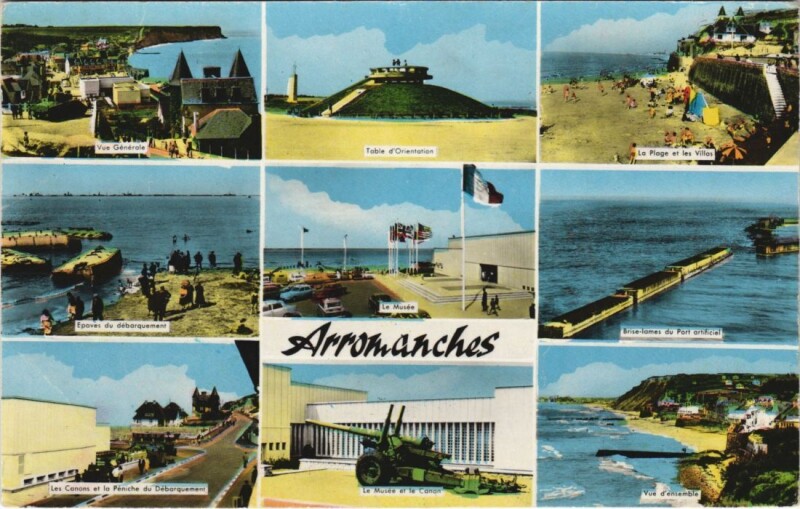 Carte postale ancienne Arromanches Port de la Liberation - Scenes