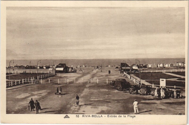 Carte postale ancienne Riva-Bella Entree de la Plage