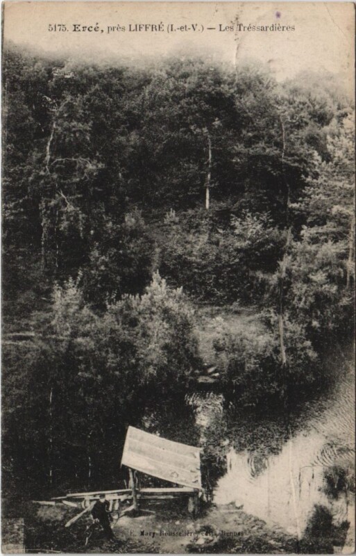 Carte postale ancienne Erce pres Liffre - Les Tressardieres à Ercé-près-Liffré