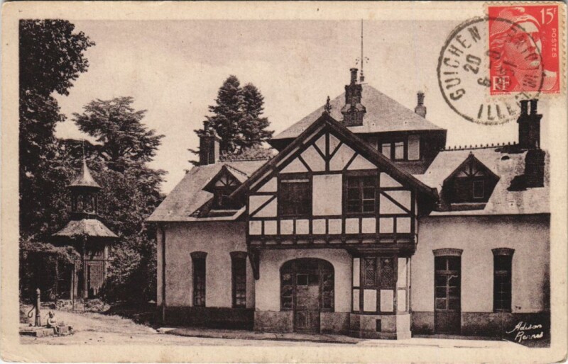 Carte postale ancienne Guichen Le Chateau de Kermaria à Guichen