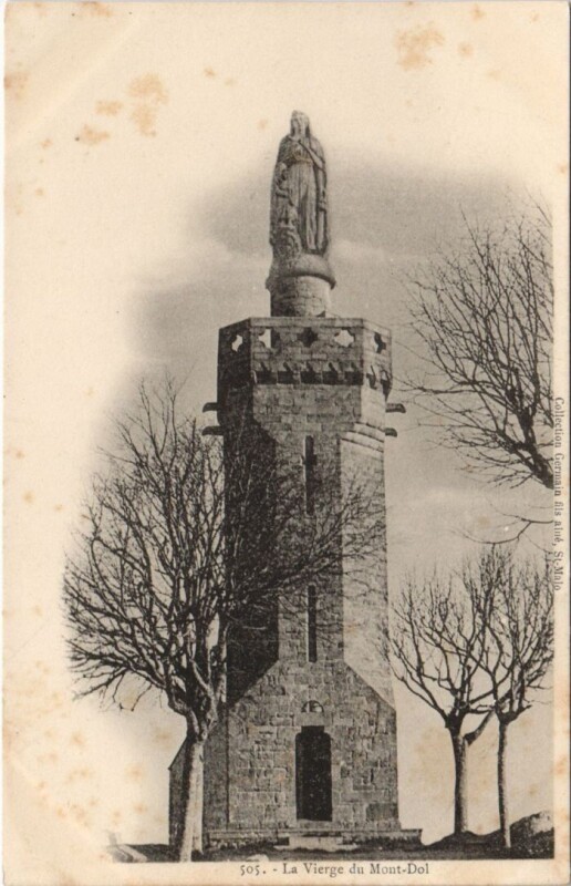 Carte postale ancienne Mont-Dol La Vierge du Mont-Dol à Mont-Dol