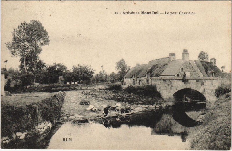 Carte postale ancienne Mont-Dol Arrivee - Le Pont Chantelon à Mont-Dol