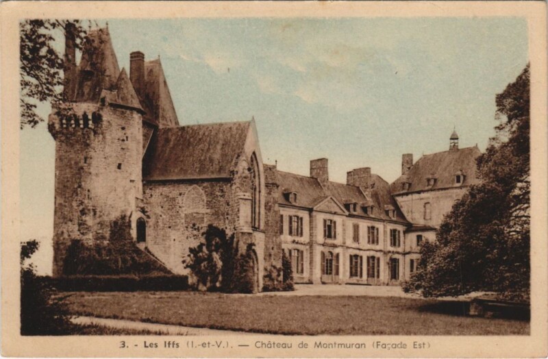 Carte postale ancienne Les Iffs Chateau de Montmuran aux Iffs