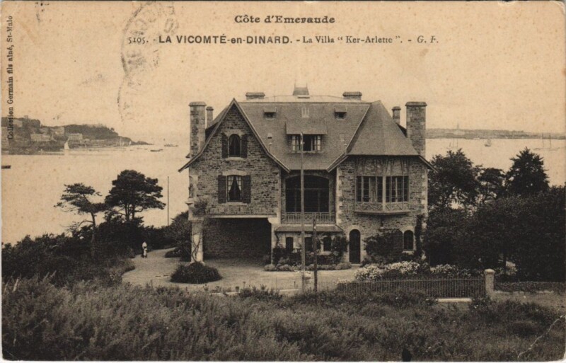 Carte postale ancienne Dinard La Vicomte-en-Dinard - La Villa Ker-Arlette à Dinard