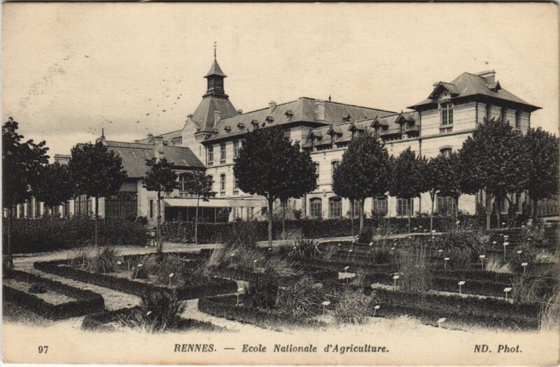 Carte postale ancienne Rennes Ecole Nationale d'Agriculture à Rennes