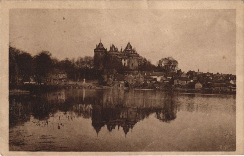Carte postale ancienne Combourg Le Chateau et l'Etang à Combourg