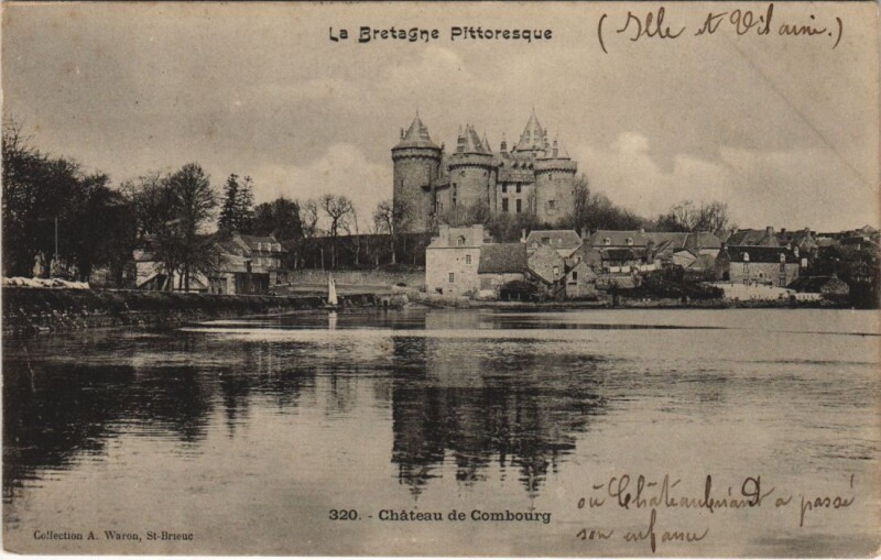 Carte postale ancienne Combourg Chateau à Combourg
