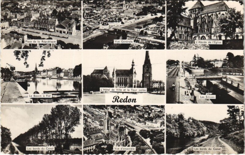 Carte postale ancienne Redon Scenes à Redon