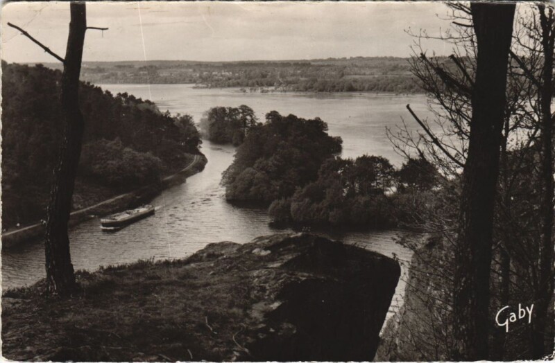 Carte postale ancienne Redon Ile aux Pies à Bains-sur-Oust