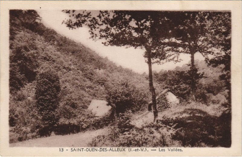 Carte postale ancienne Saint-Ouen-des-Alleux Les Vallees à Saint-Ouen-des-Alleux