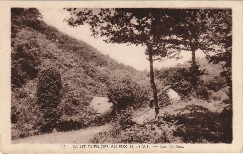 Carte postale ancienne Saint-Ouen-des-Alleux Les Vallees à Saint-Ouen-des-Alleux